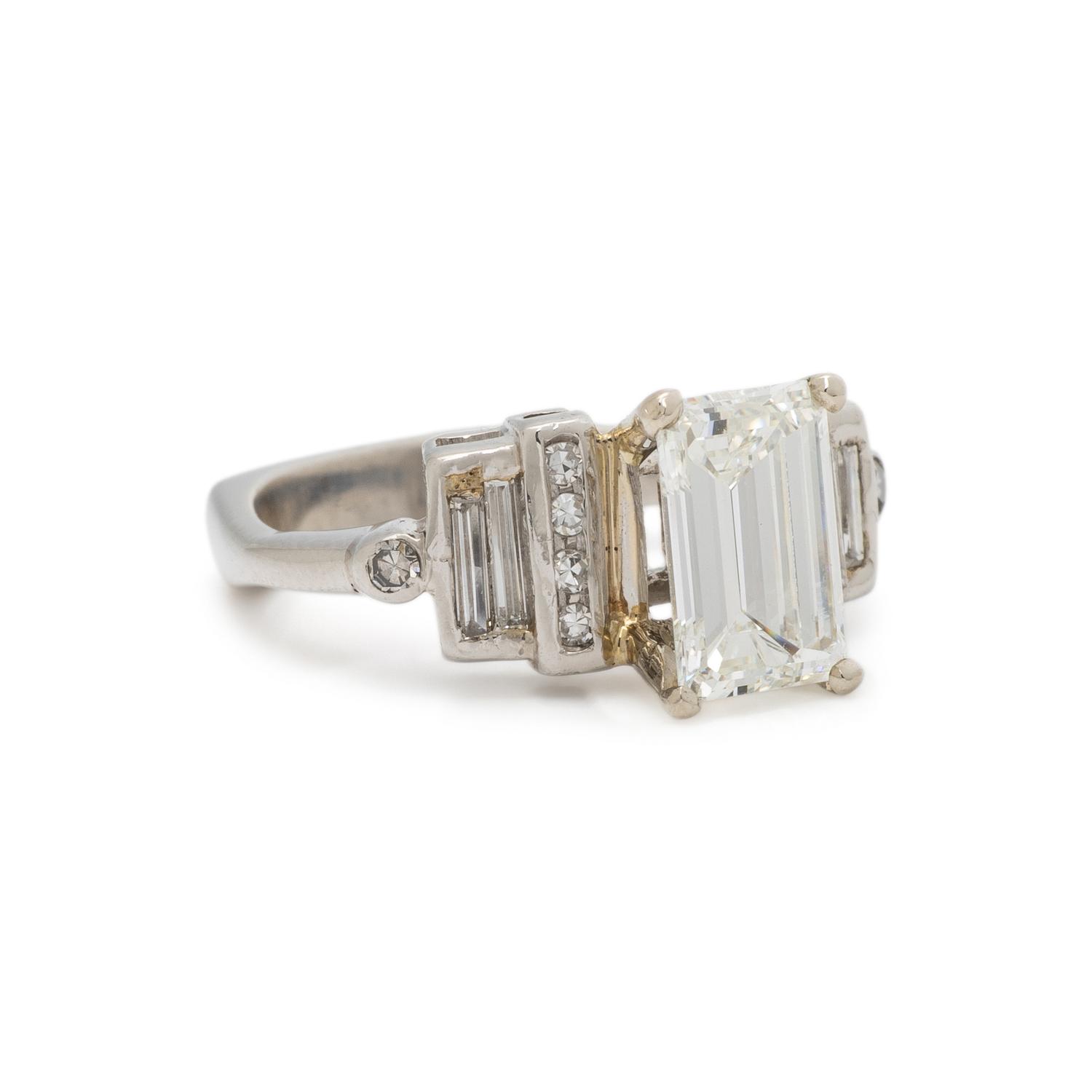 PLATINUM AND DIAMOND RING