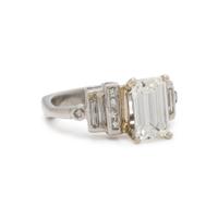 PLATINUM AND DIAMOND RING