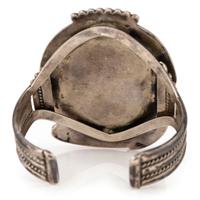 Silver and Mosaic Inlay Mudhead Cuff Bracelet