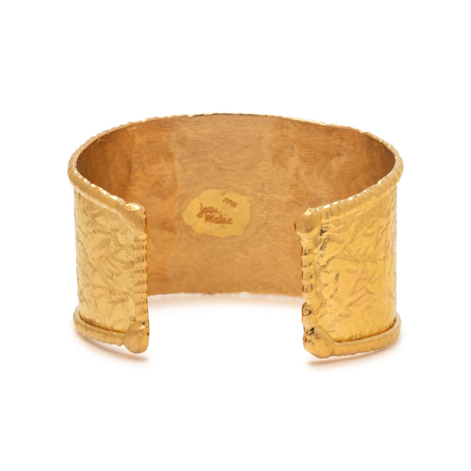 JEAN MAHIE, HIGH KARAT GOLD CUFF BRACELET