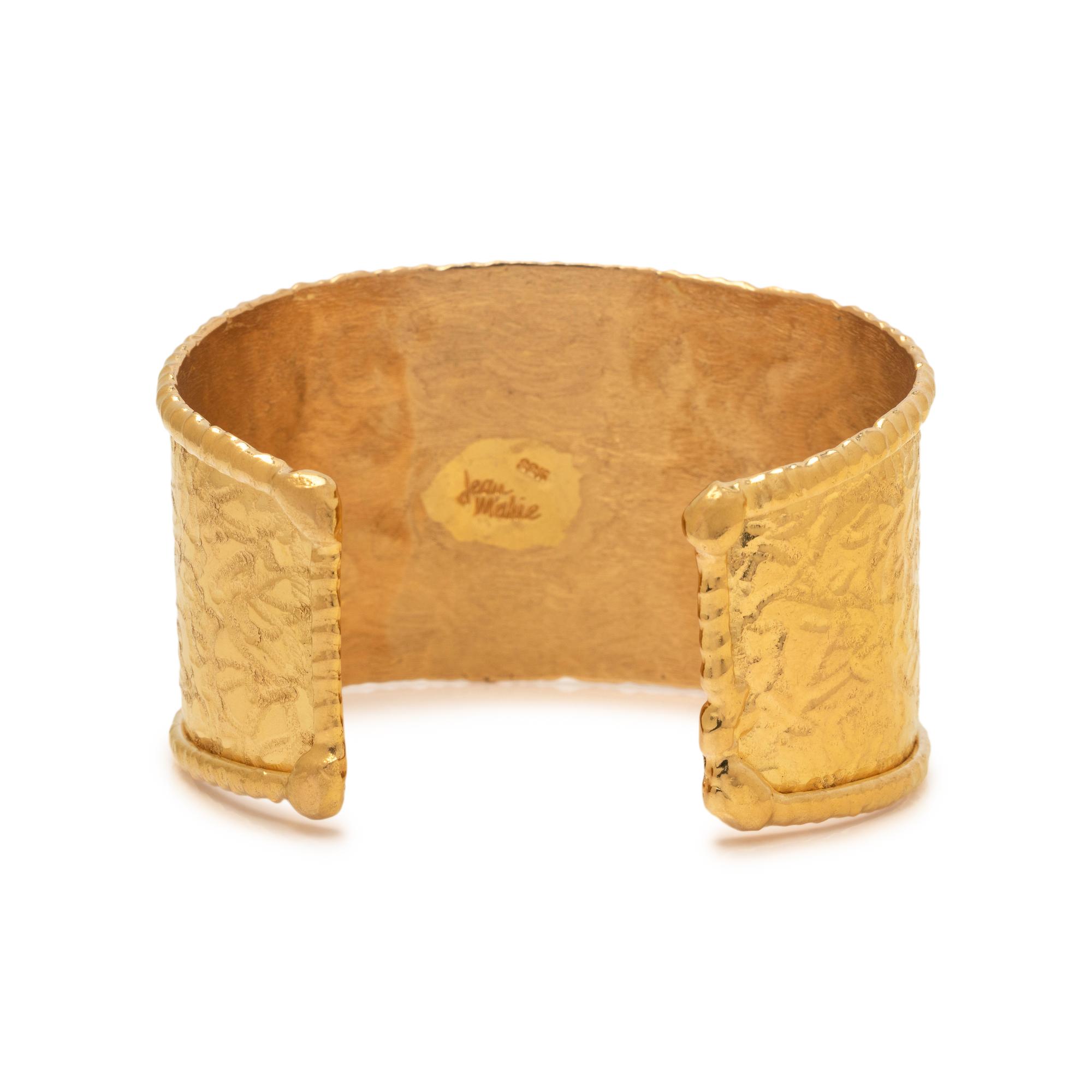 JEAN MAHIE, HIGH KARAT GOLD CUFF BRACELET