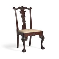 A Chippendale Carved Mahogany Side Chair