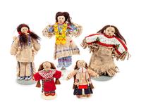 Collection of Plains Beaded Dolls