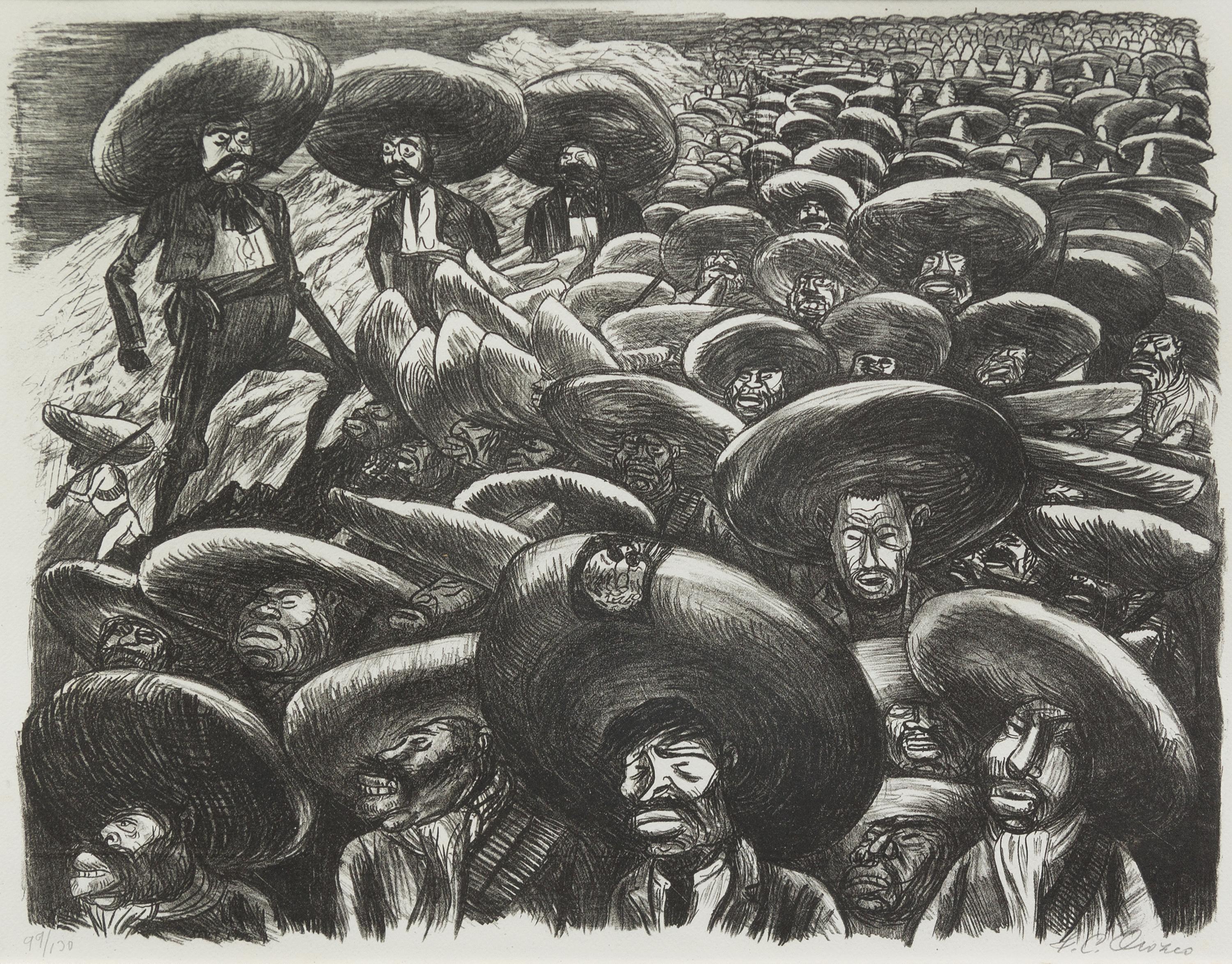 Jose Clemente Orozco, (Mexican, 1883-1949), Zapatistas, 1936