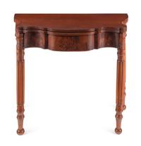 A Federal Mahogany Flip-Top Table