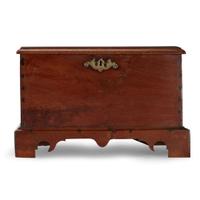 Miniature Chippendale walnut chest late 18th century