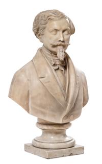 Artist Unknown, (Italian, 19th Century), Bust of a Mustachioed Man