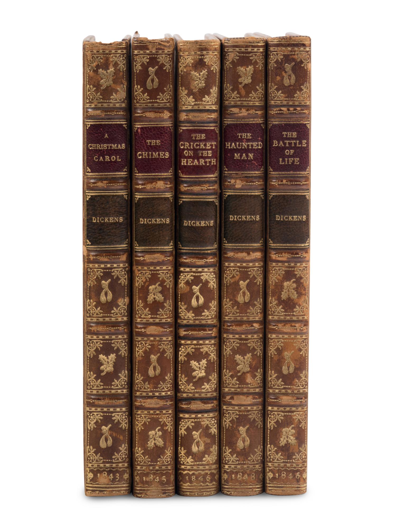 DICKENS, Charles (1812-1870). [Christmas Books]. London, 1843-1848.