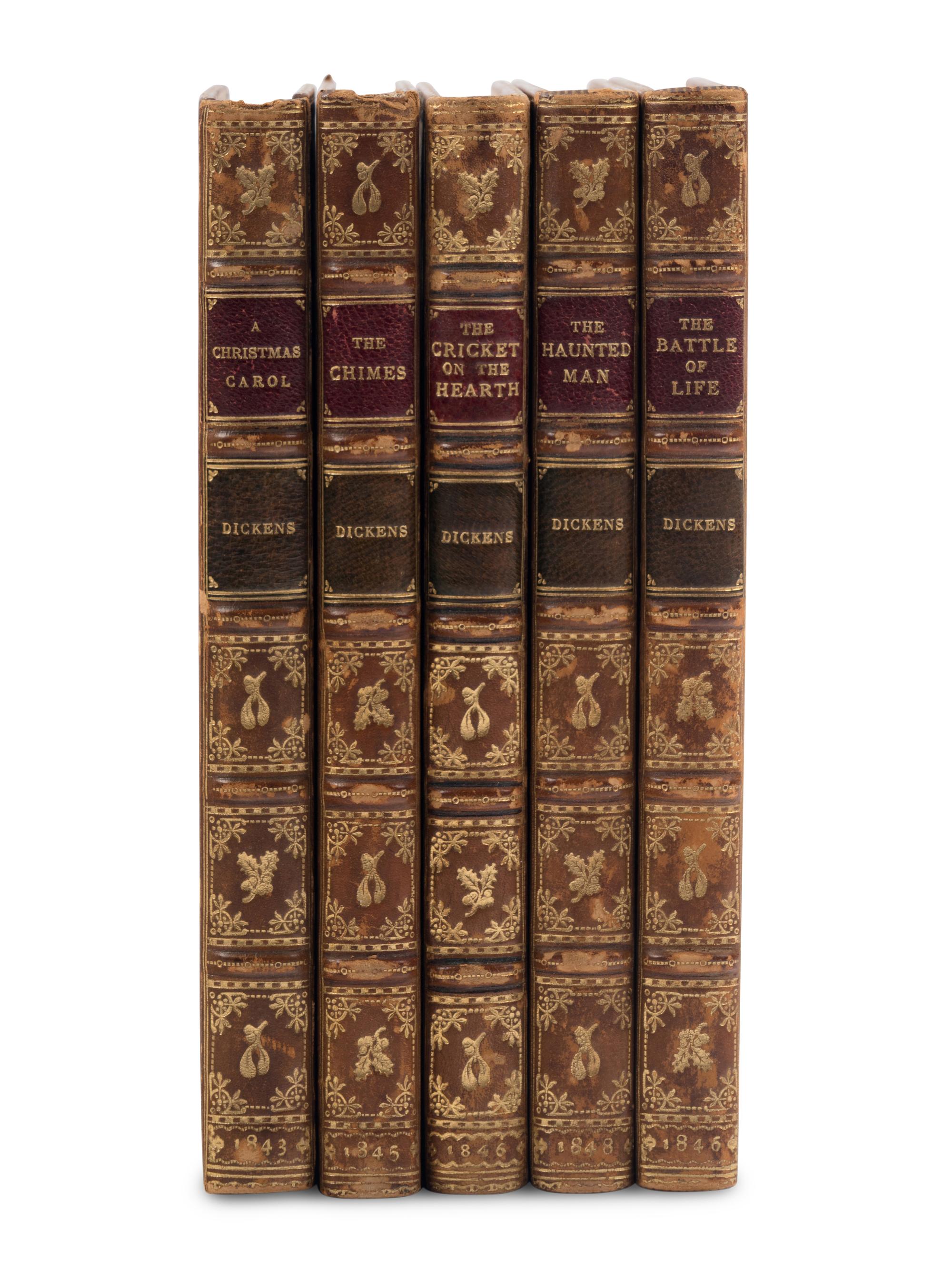 DICKENS, Charles (1812-1870). [Christmas Books]. London, 1843-1848.