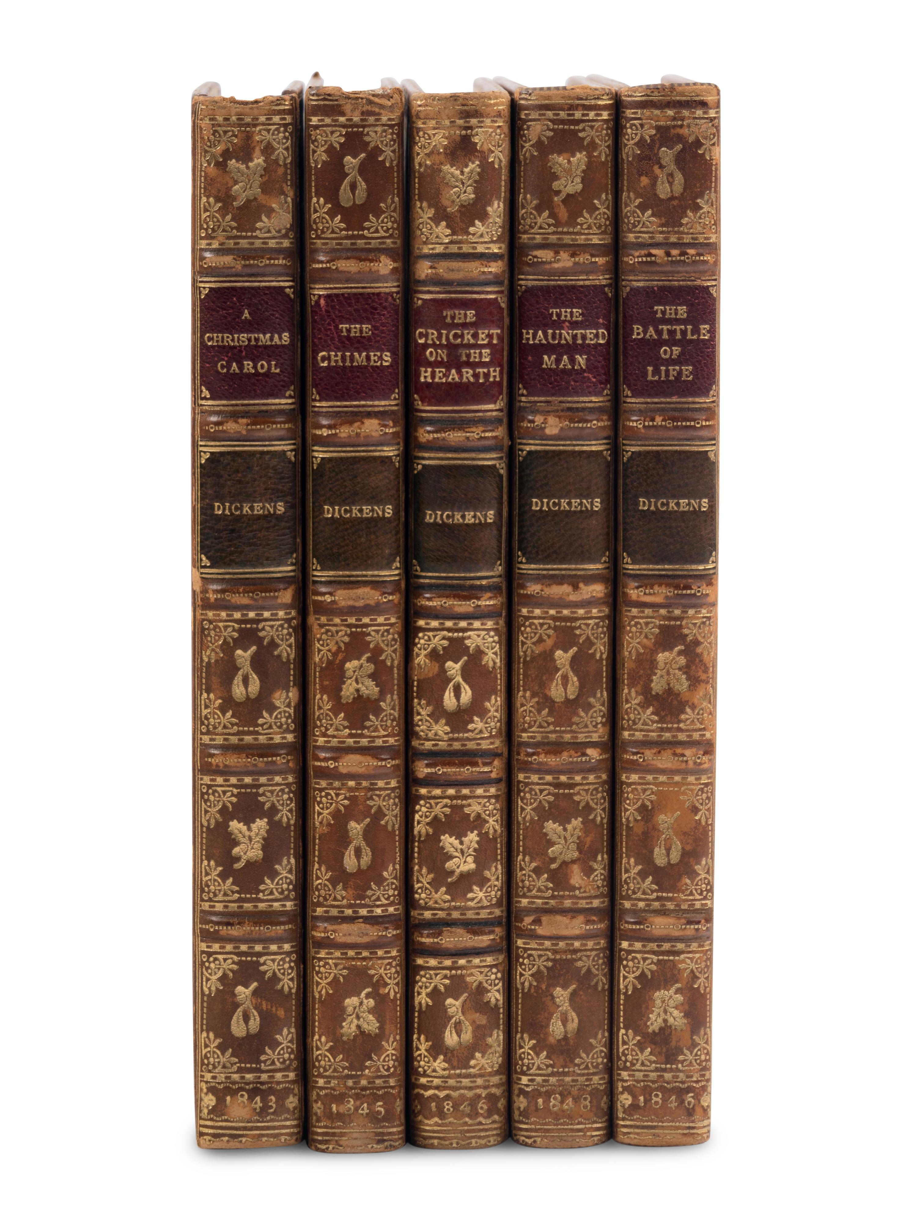 DICKENS, Charles (1812-1870). [Christmas Books]. London, 1843-1848.