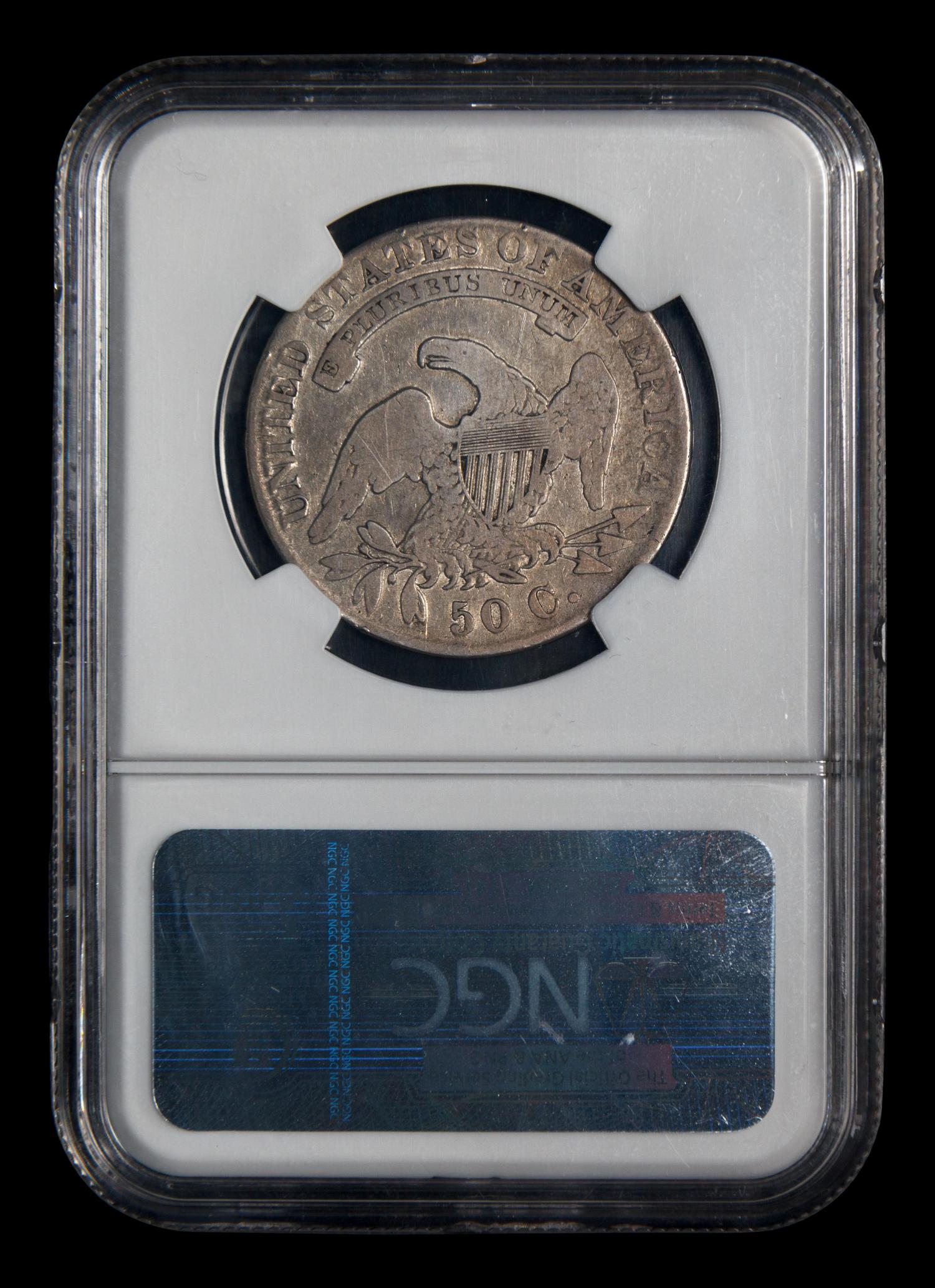 An 1830 Capped Bust 50c Coin (NGC VG Details-Improperly Cleaned)