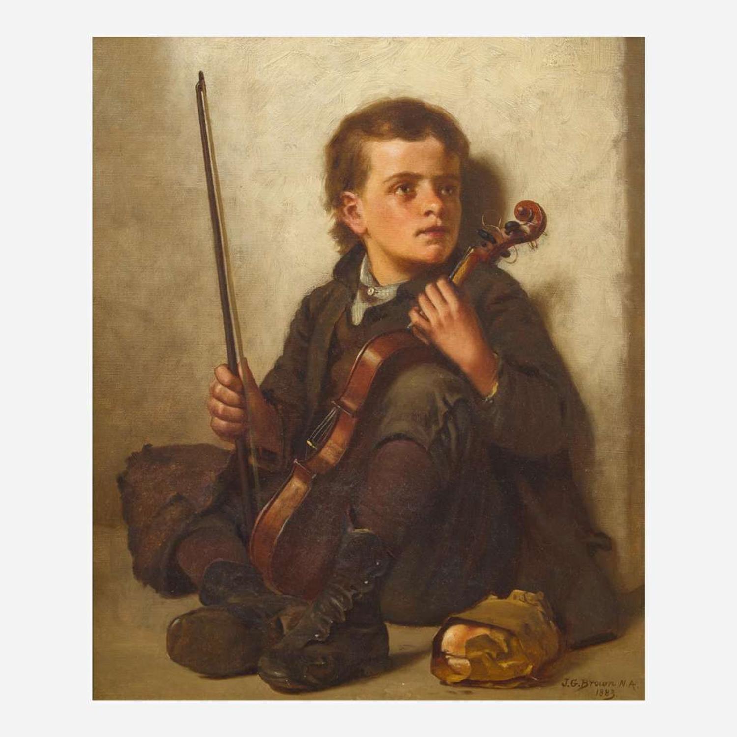 John George Brown (American, 1831–1913) Far From Home