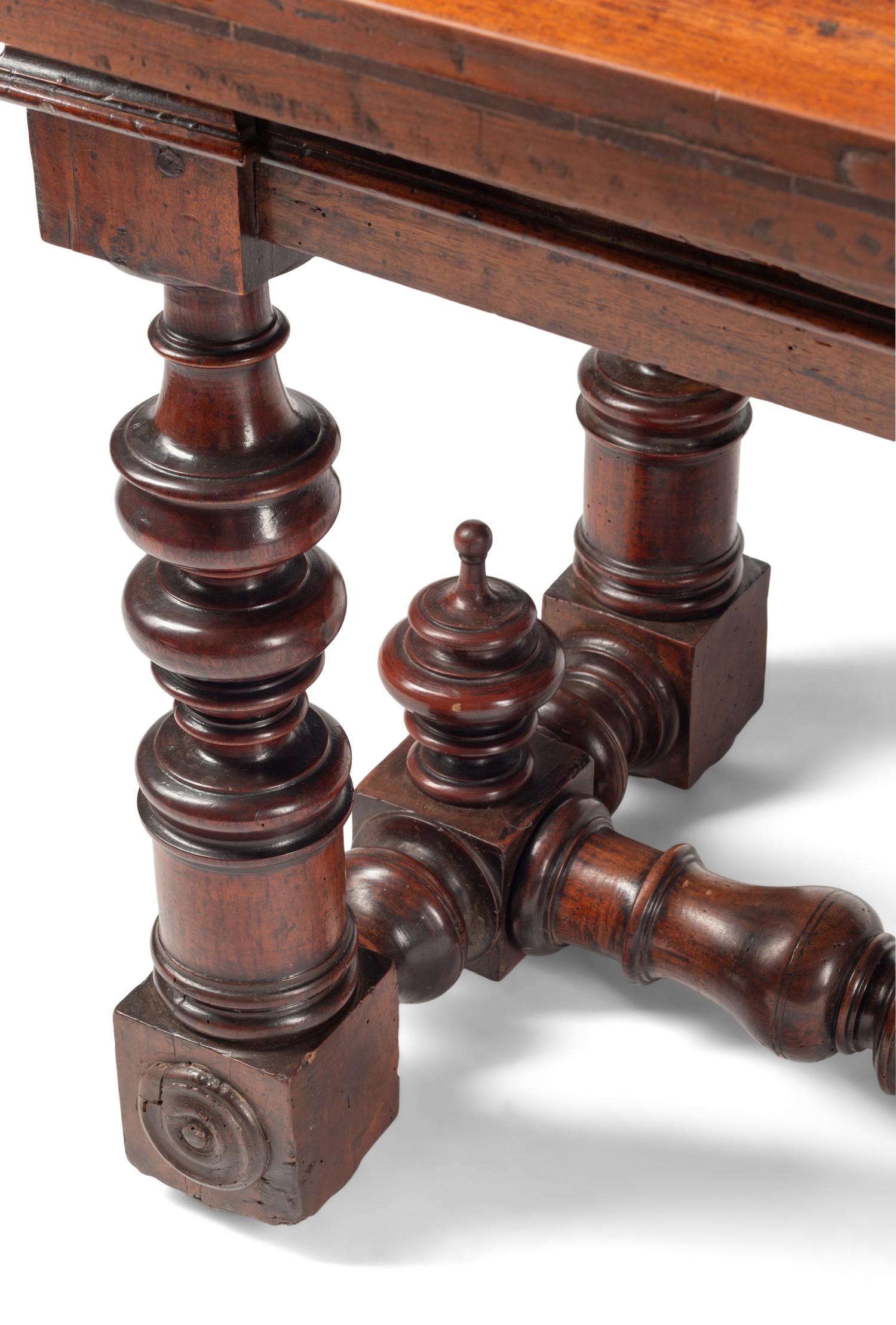 A Spanish Baroque Walnut Bureau
