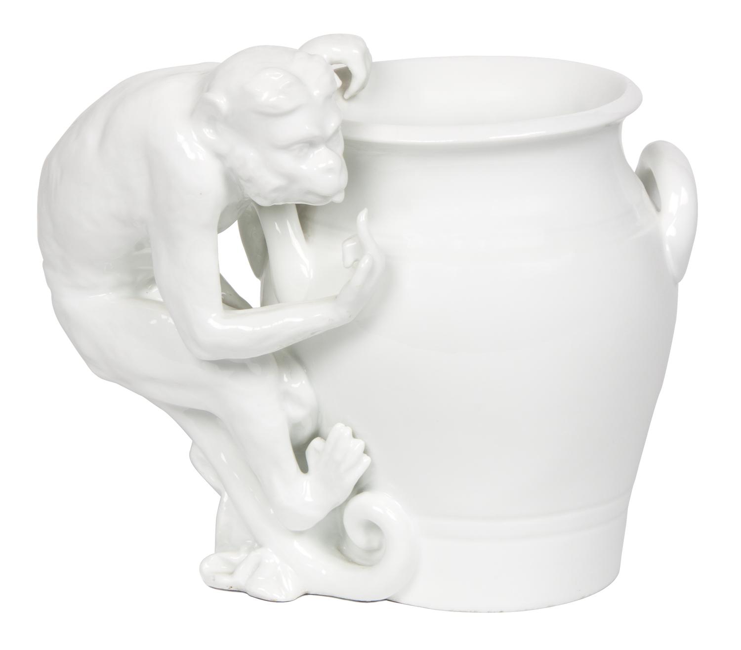 A Meissen Porcelain Vase Height 8 1/2 inches. — 19TH CENTURY