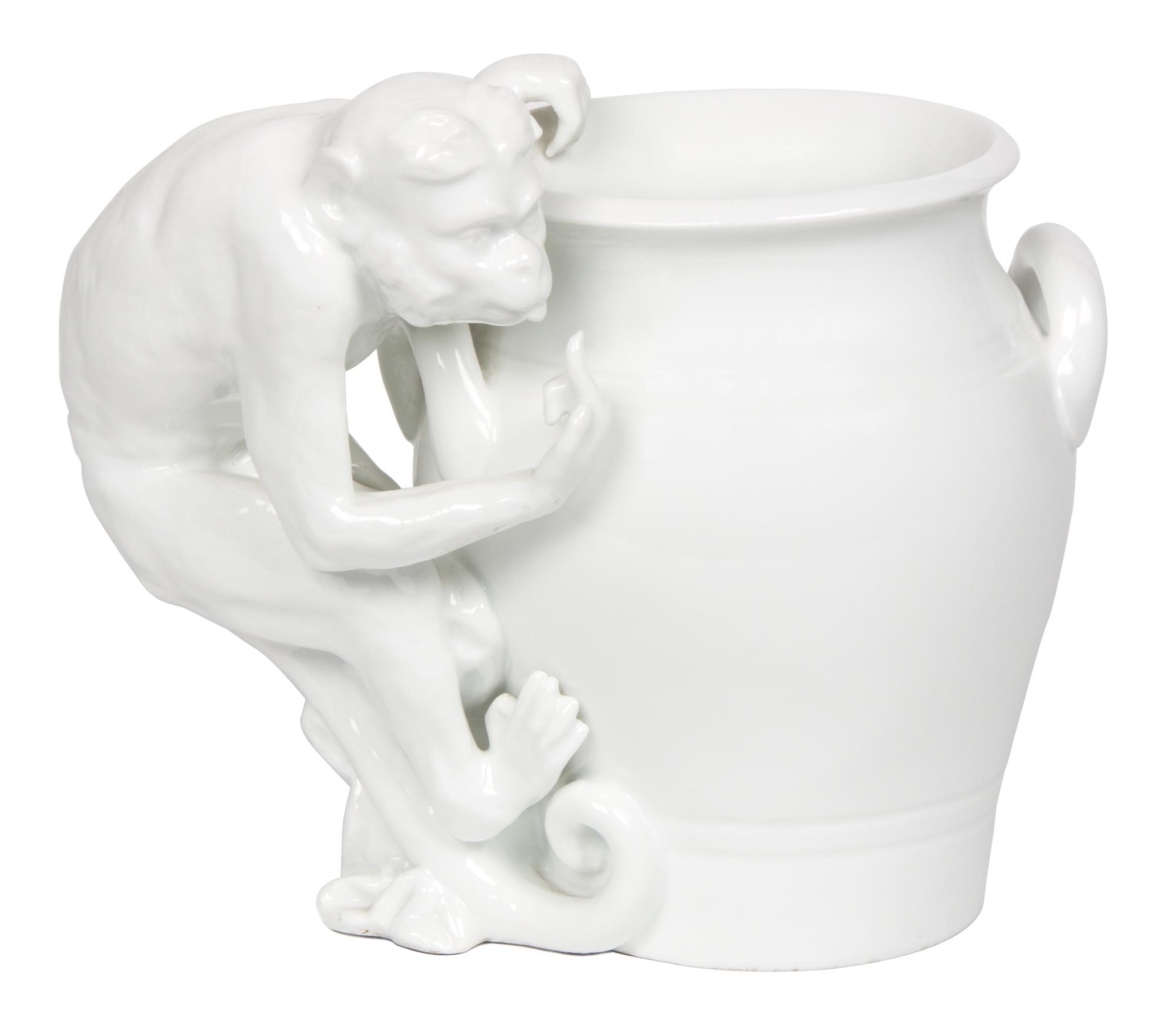 A Meissen Porcelain Vase Height 8 1/2 inches. — 19TH CENTURY