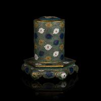 A Chinese Cloisonné Enamel Flower Holder, Huacha
