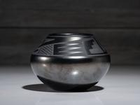 Pottery Jar with High Gunmetal Finish June 1969