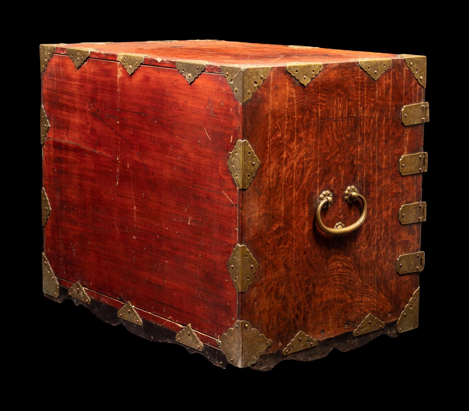 A Burlwood and Hardwood Chest