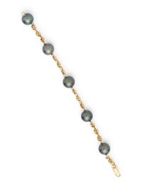 COLLECTION OF GOLD AND CULTURED TAHITIAN PEARL JEWELRY