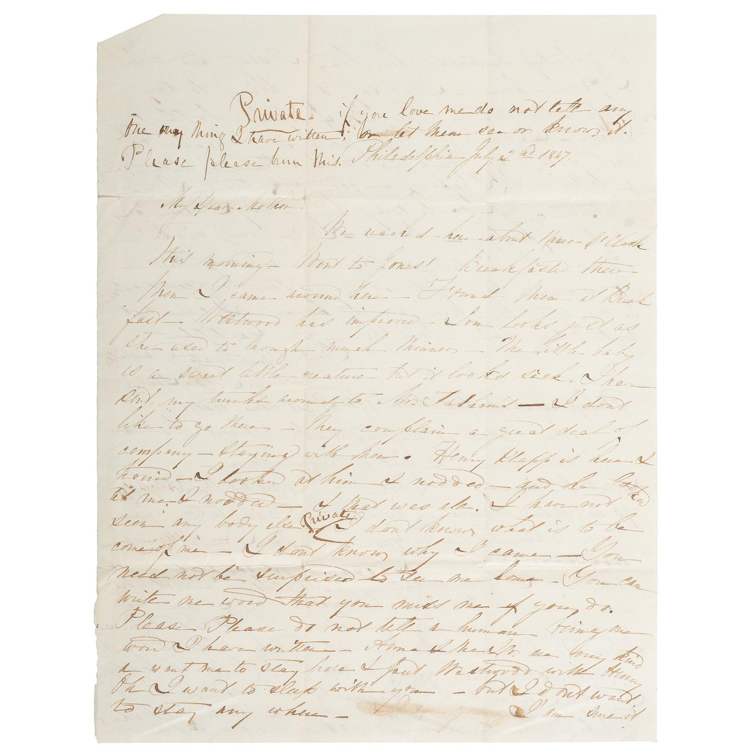 Van Lew Family Archive, Incl. Letters from Civil War Spymaster Elizabeth Van Lew and Slave-Turned-Spy Mary Bowser