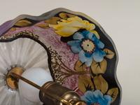 Reverse-Painted Puffy Boudoir Lamp