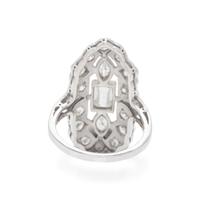 DIAMOND AND PLATINUM RING