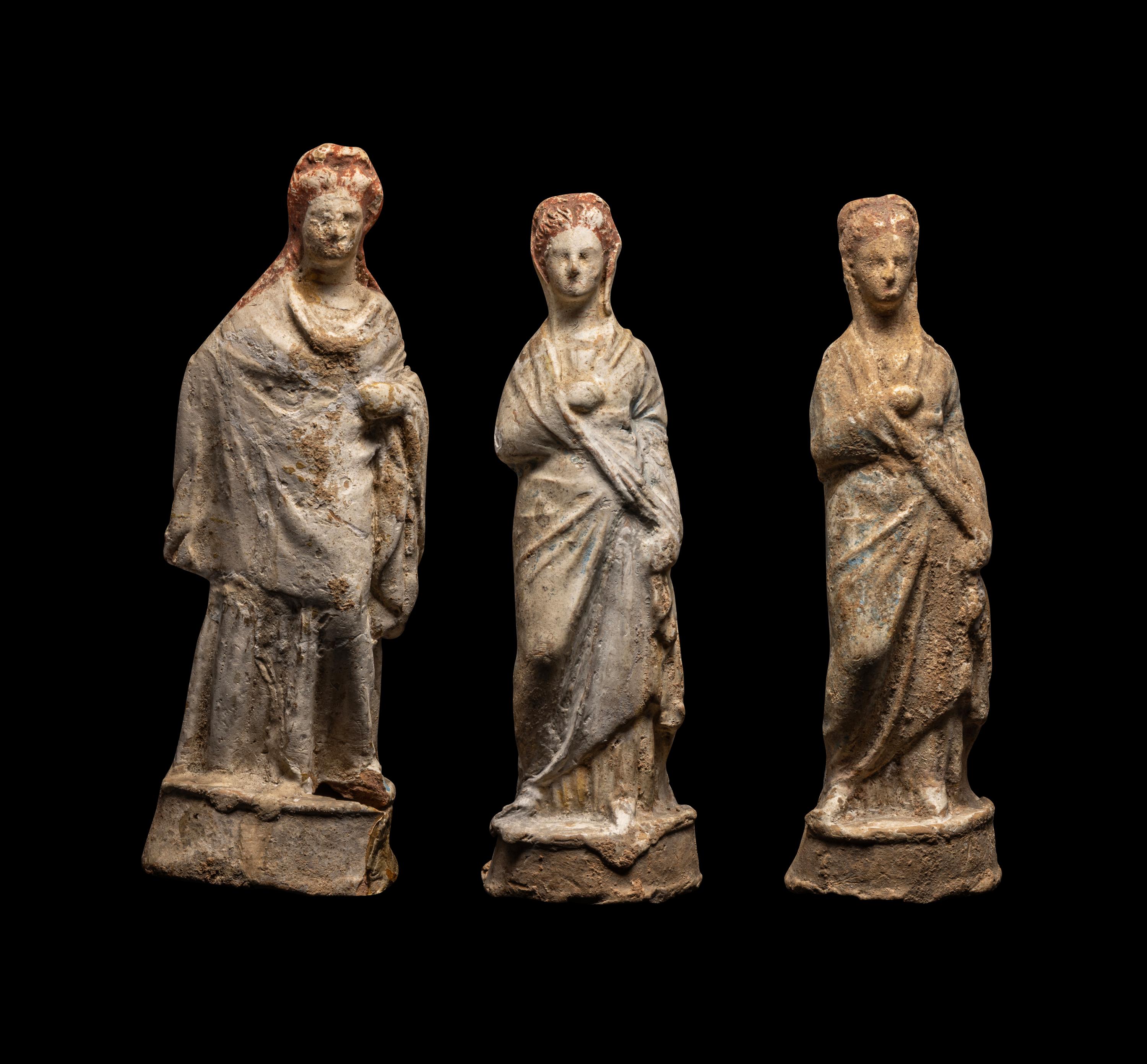 Three Boeotian Terracotta Figures