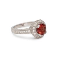 ZIRCON AND DIAMOND RING