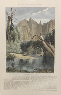 Six Hand Colored Woodblock Prints of Yosemite Height 14 x width 9 3/4 inches — LATE-19TH CENTURY