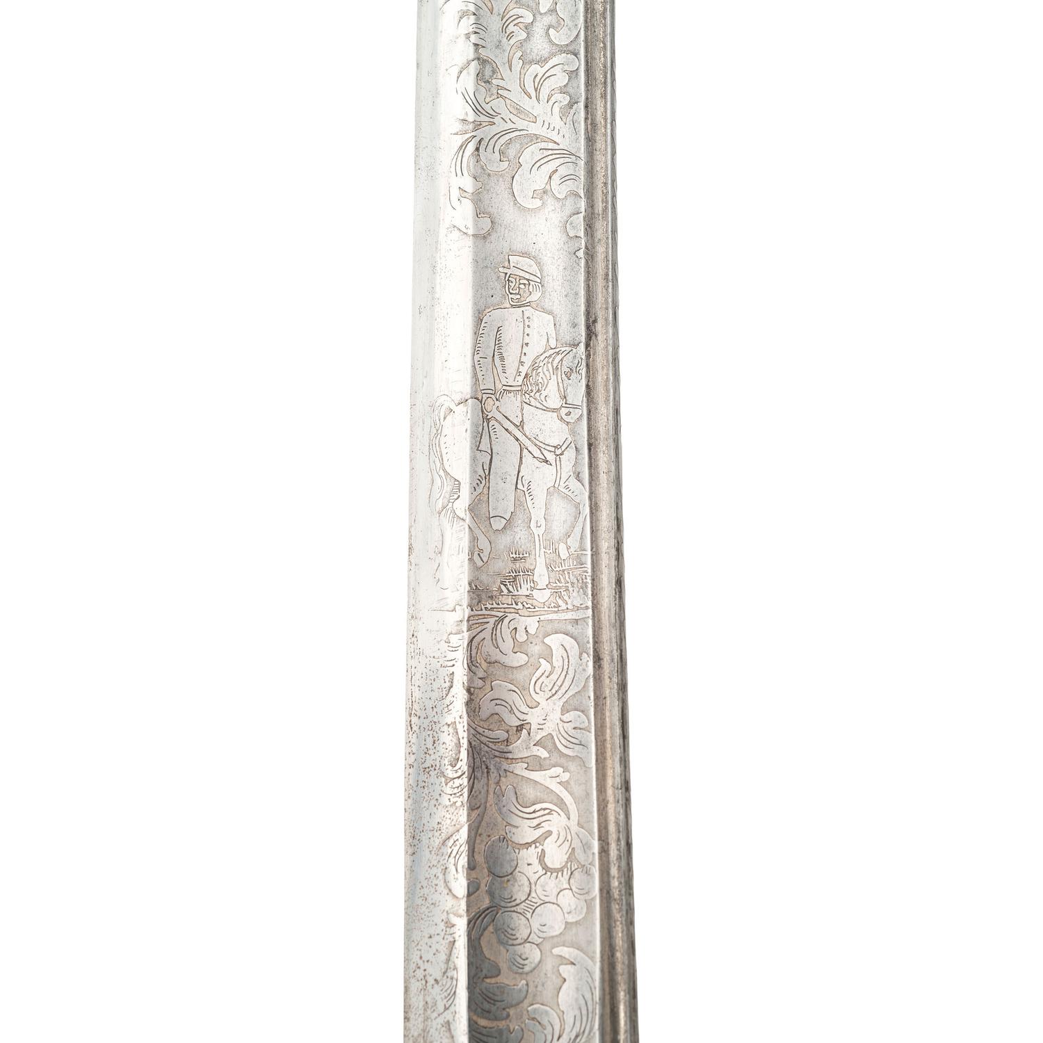 Sauerbier Non-Regulation British "Rifle Officers" Sword Presented to Major (General) Douglas Frazar 13th NY Volunteer Cavalry, later of the 104th USCT - The Man Who Caught Mosby and Let Him Go!
