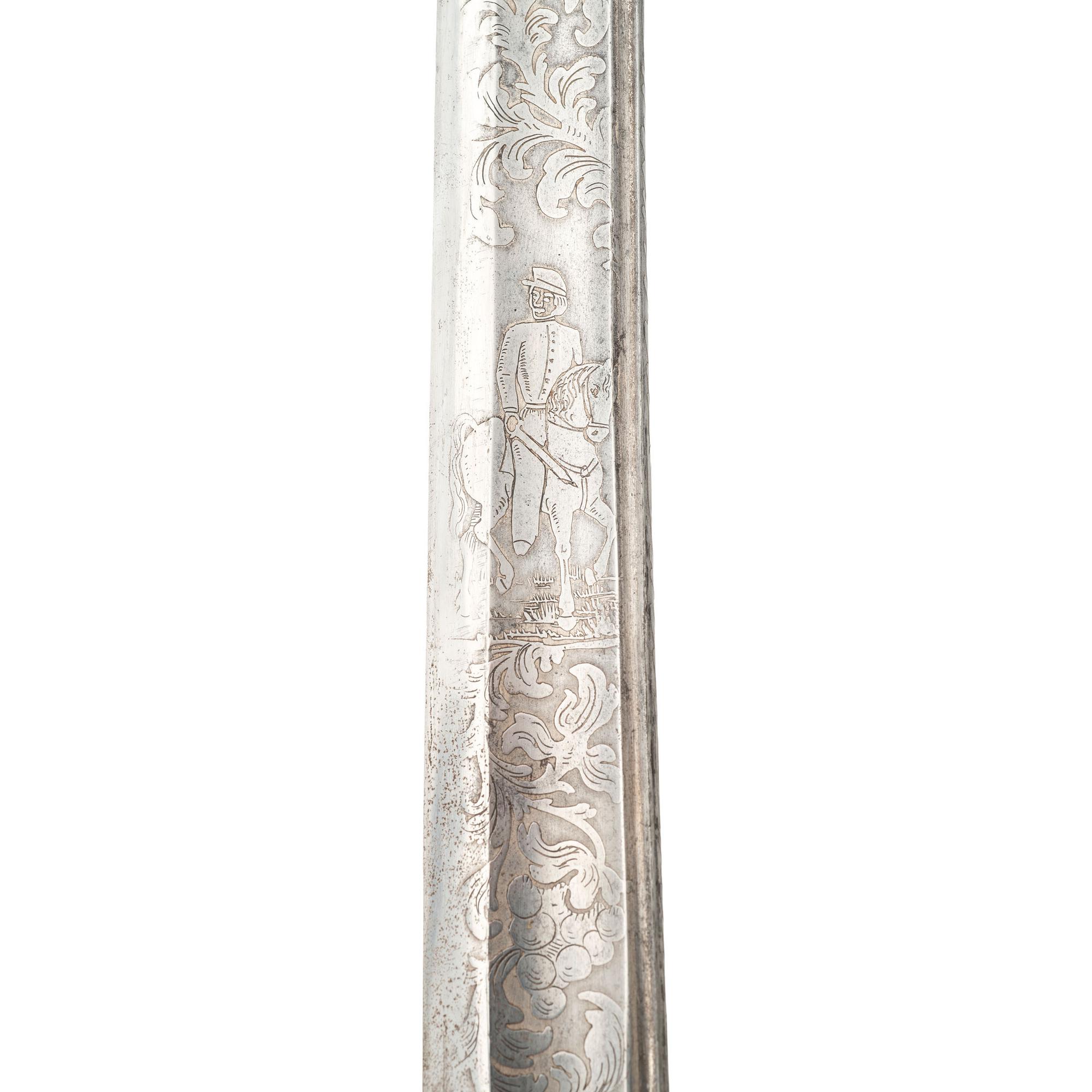 Sauerbier Non-Regulation British "Rifle Officers" Sword Presented to Major (General) Douglas Frazar 13th NY Volunteer Cavalry, later of the 104th USCT - The Man Who Caught Mosby and Let Him Go!