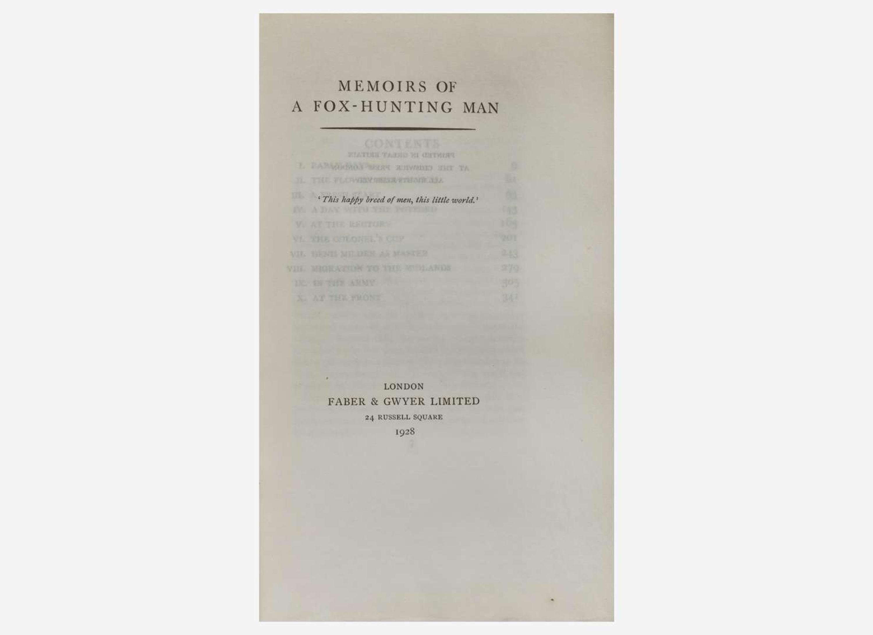 [Literature] Sassoon, Siegfried: The Sherston Trilogy