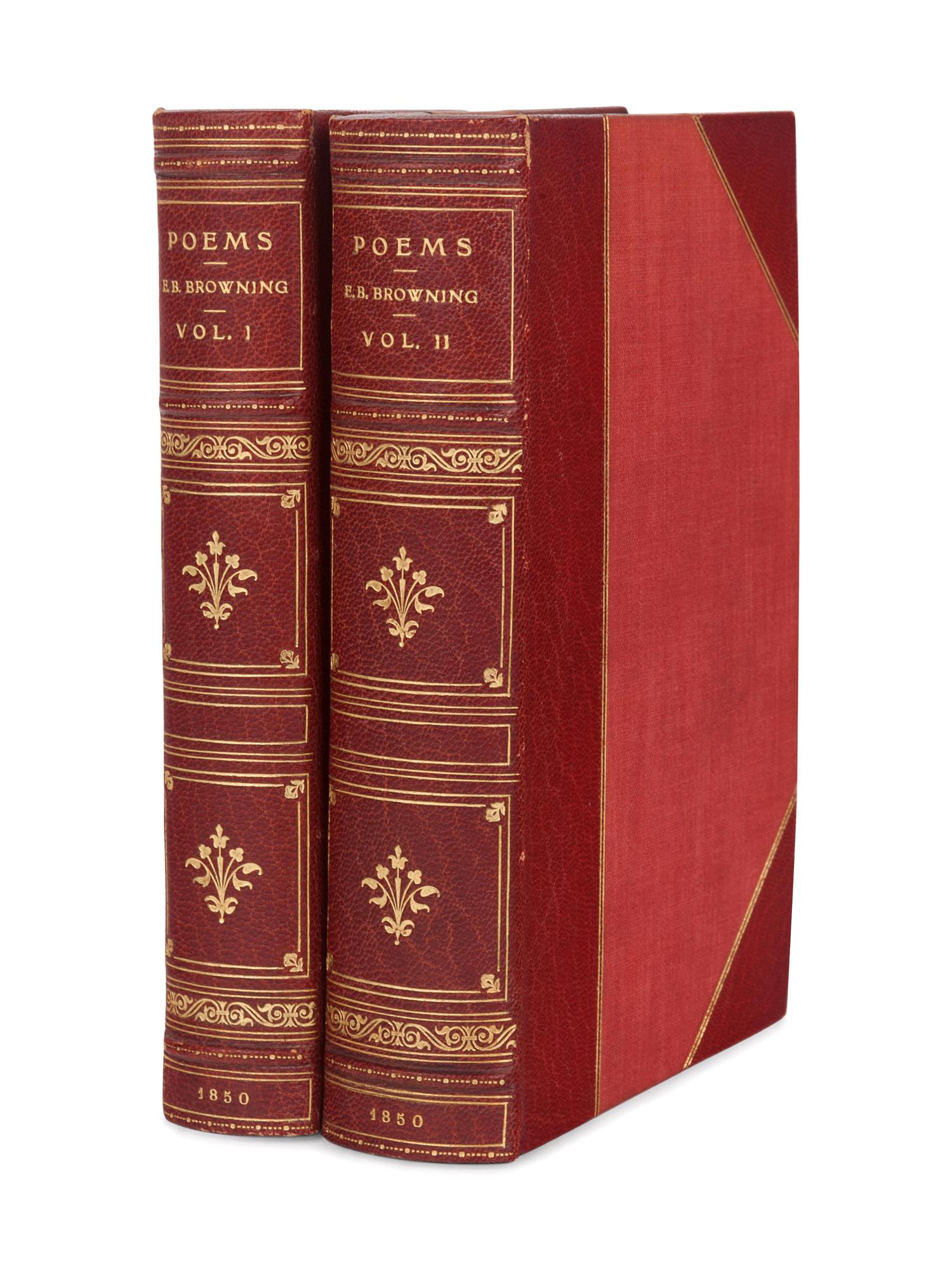 BROWNING, Elizabeth Barrett (1806-1861). Poems . London: Chapman & Hall, 1850.