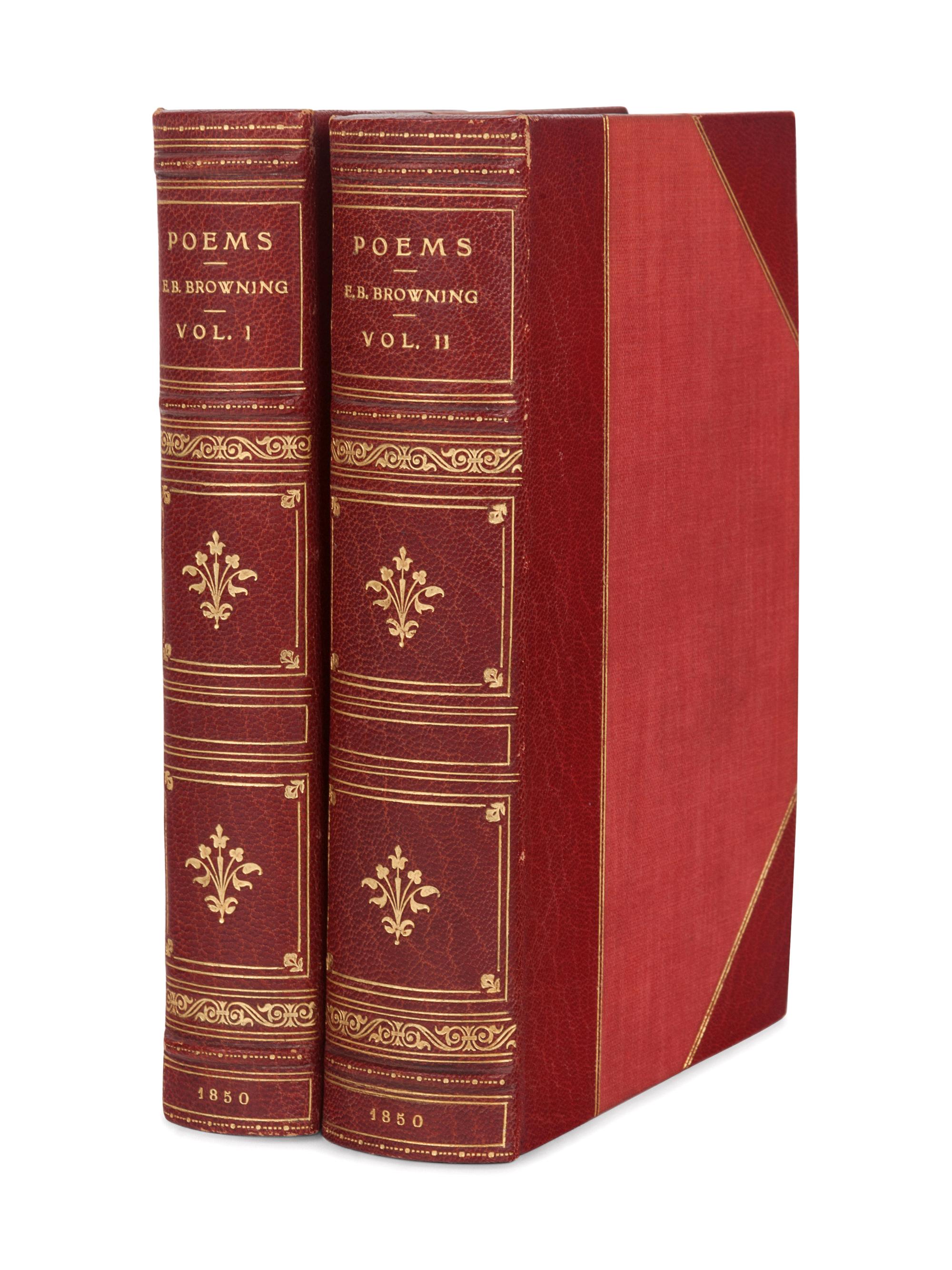 BROWNING, Elizabeth Barrett (1806-1861). Poems . London: Chapman & Hall, 1850.