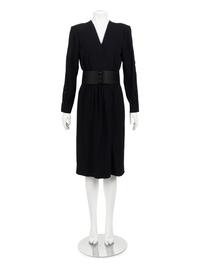 Saint Laurent Rive Gauche Wrap Dress with Belt, 1980s
