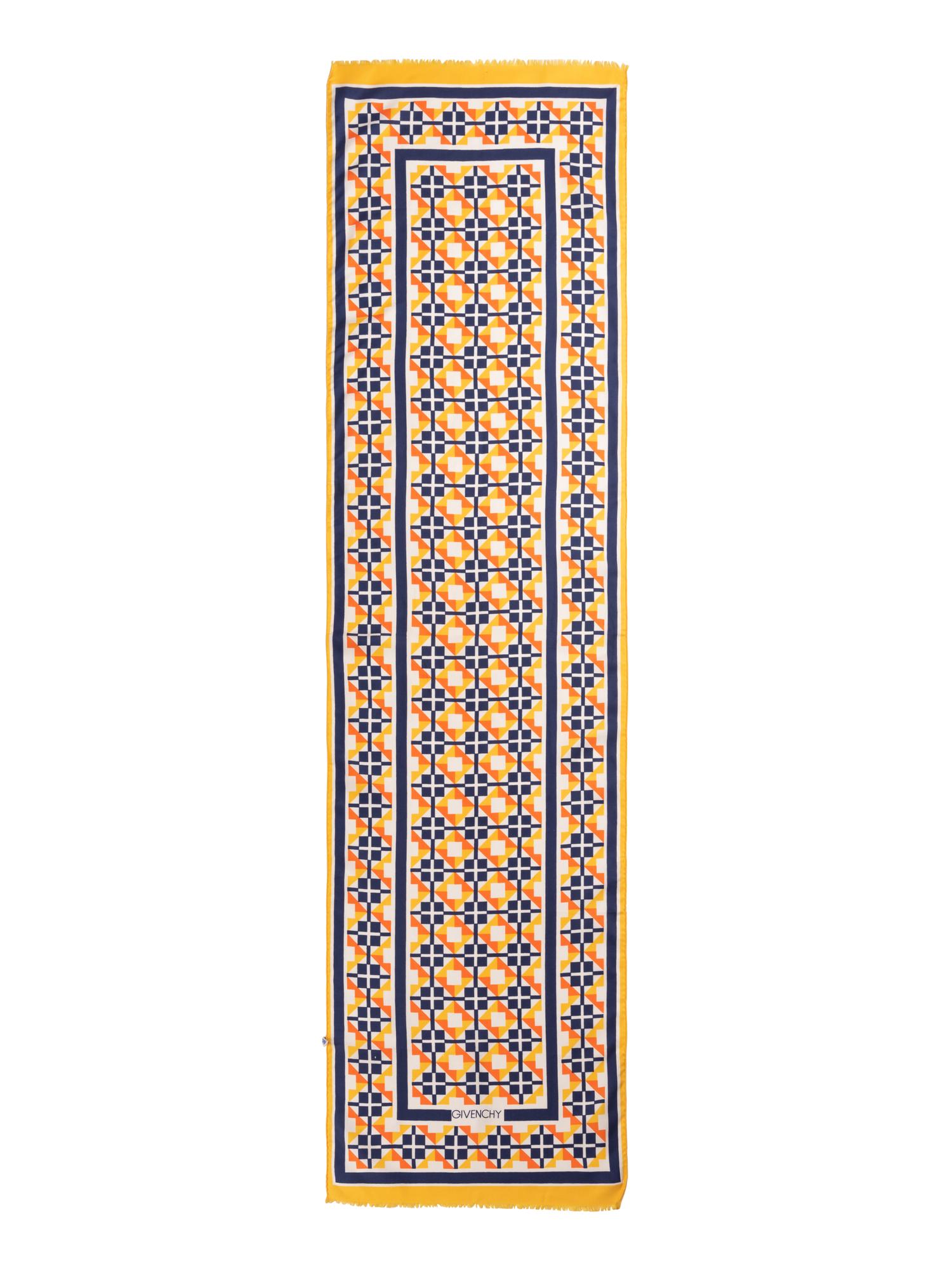 Six Silk Scarves: Three Yves Saint Laurent, One Valentino, and One Chanel, 1980-2000s