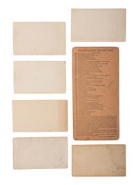 [NATIVE AMERICANS]. A group of 7 photographs of Sioux involved in the 1862 Dakota Uprising in Minnesota by Joel WHITNEY and W.H. ILLINGWORTH.