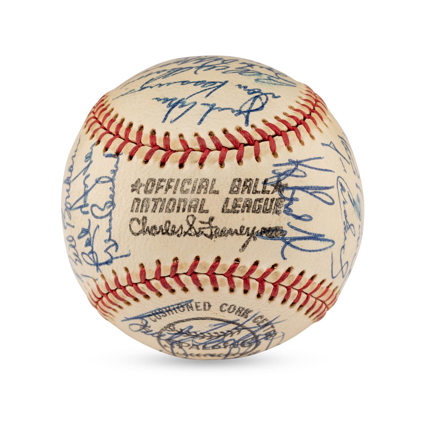 A Group of Two 1973 Chicago Cubs Team Signed Autograph Baseballs