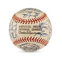 A Group of Two 1973 Chicago Cubs Team Signed Autograph Baseballs