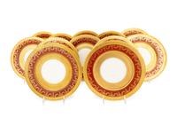 A Set of Twelve Thun Czechoslovakia Porcelain Plates
