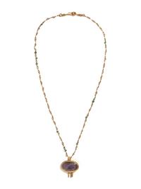 A Roman Gold and Amethyst Necklace with a Bunch of Grapes