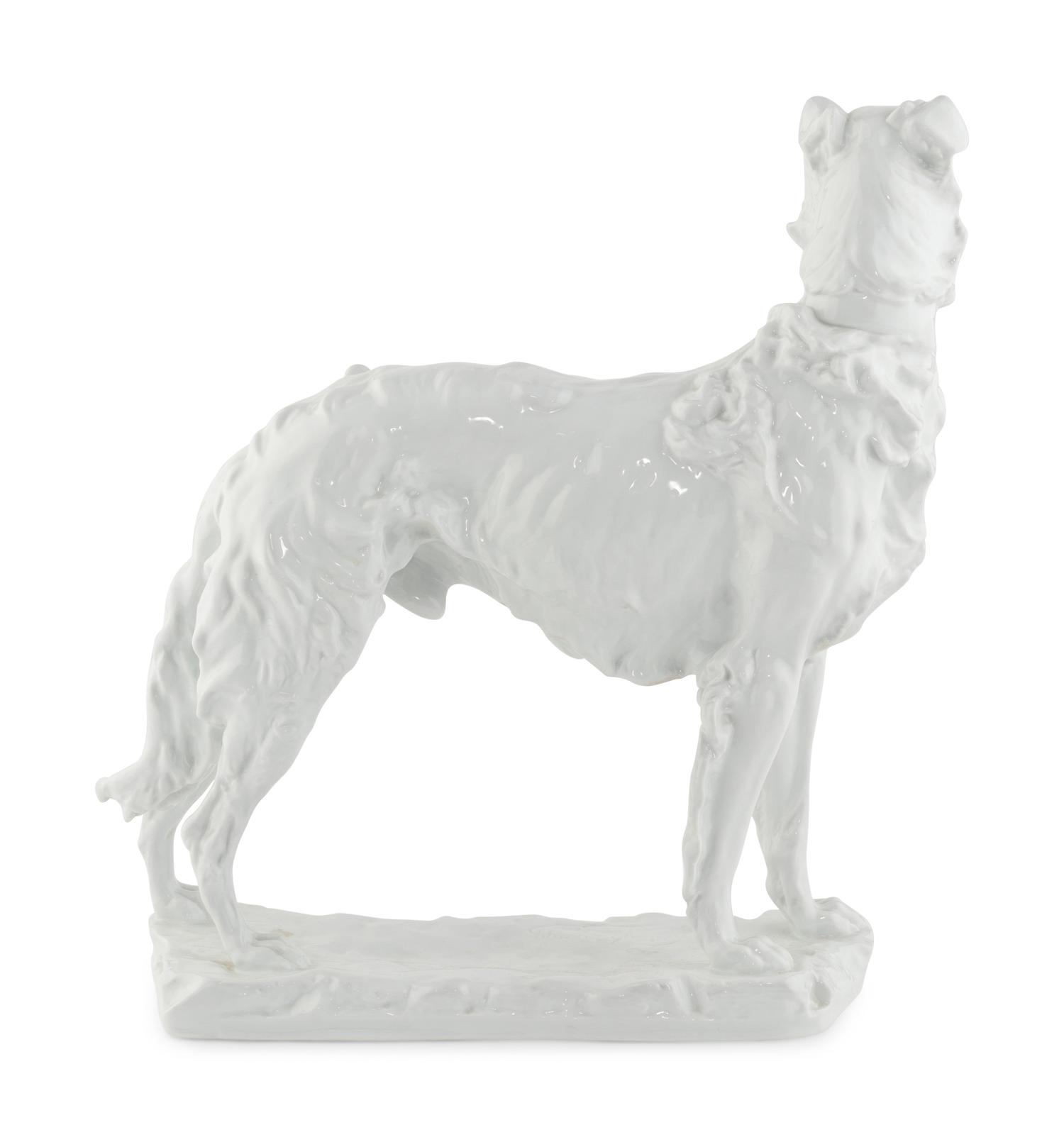 A Herend Porcelain Model of a Russian Greyhound
