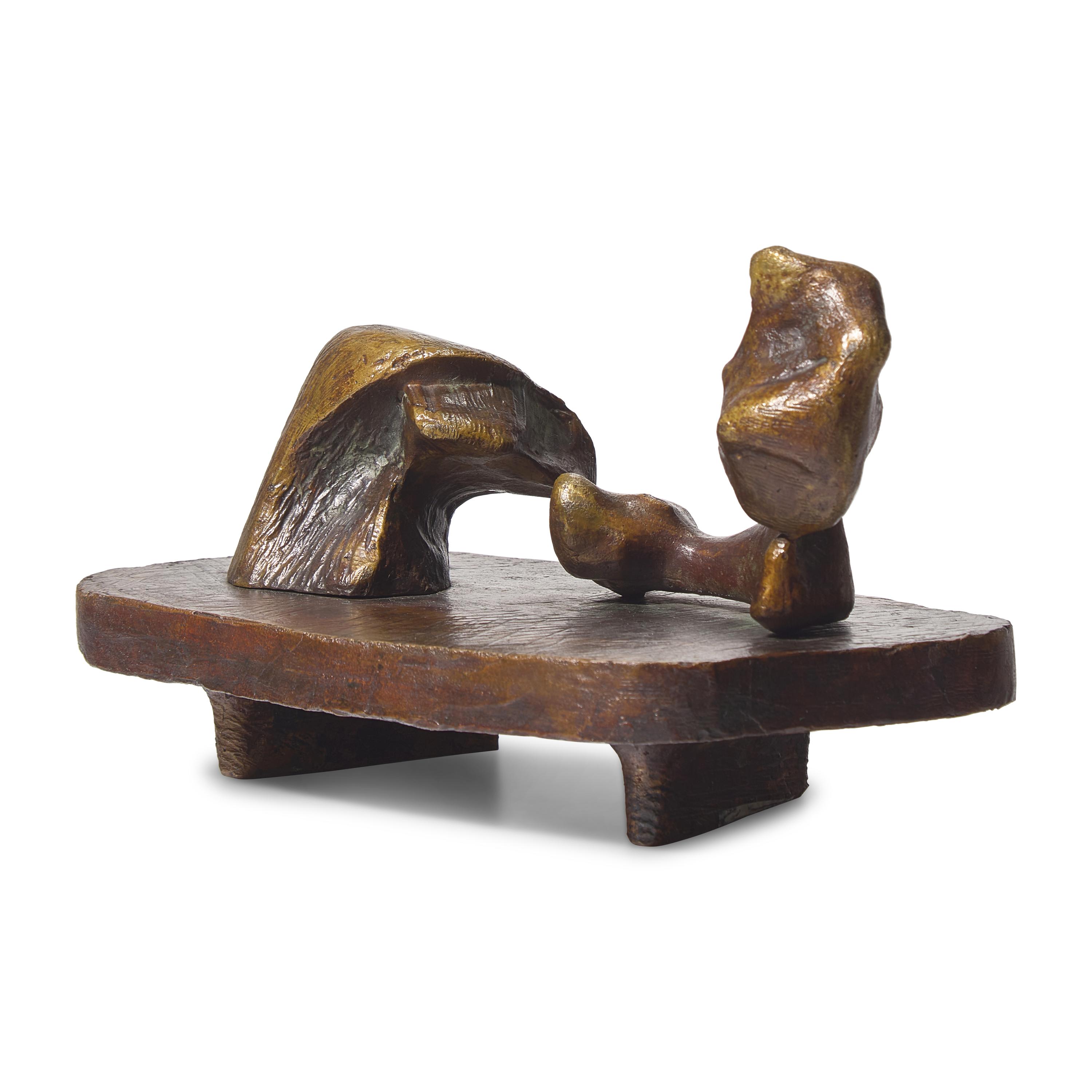Henry Moore (British, 1898-1986) — Two Piece Reclining Figure #6, 1964