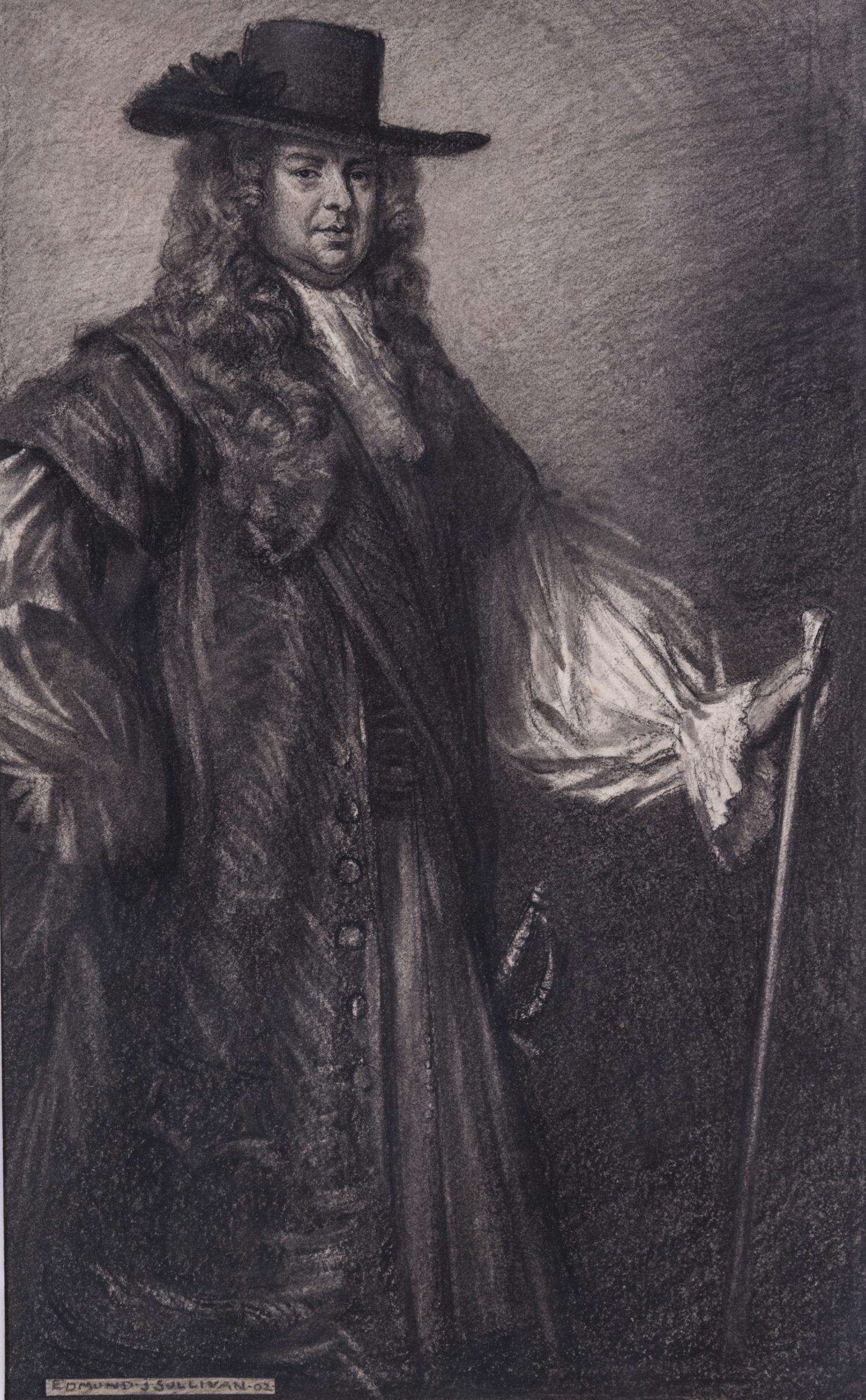 SULLIVAN, EDMUND J. Original drawing for the frontispiece of The Diary of Samuel Pepys. w/The Diary. Lon, 1902.