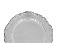 A Set of Ten George III Silver Dinner Plates