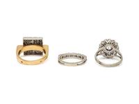 COLLECTION OF DIAMOND RINGS