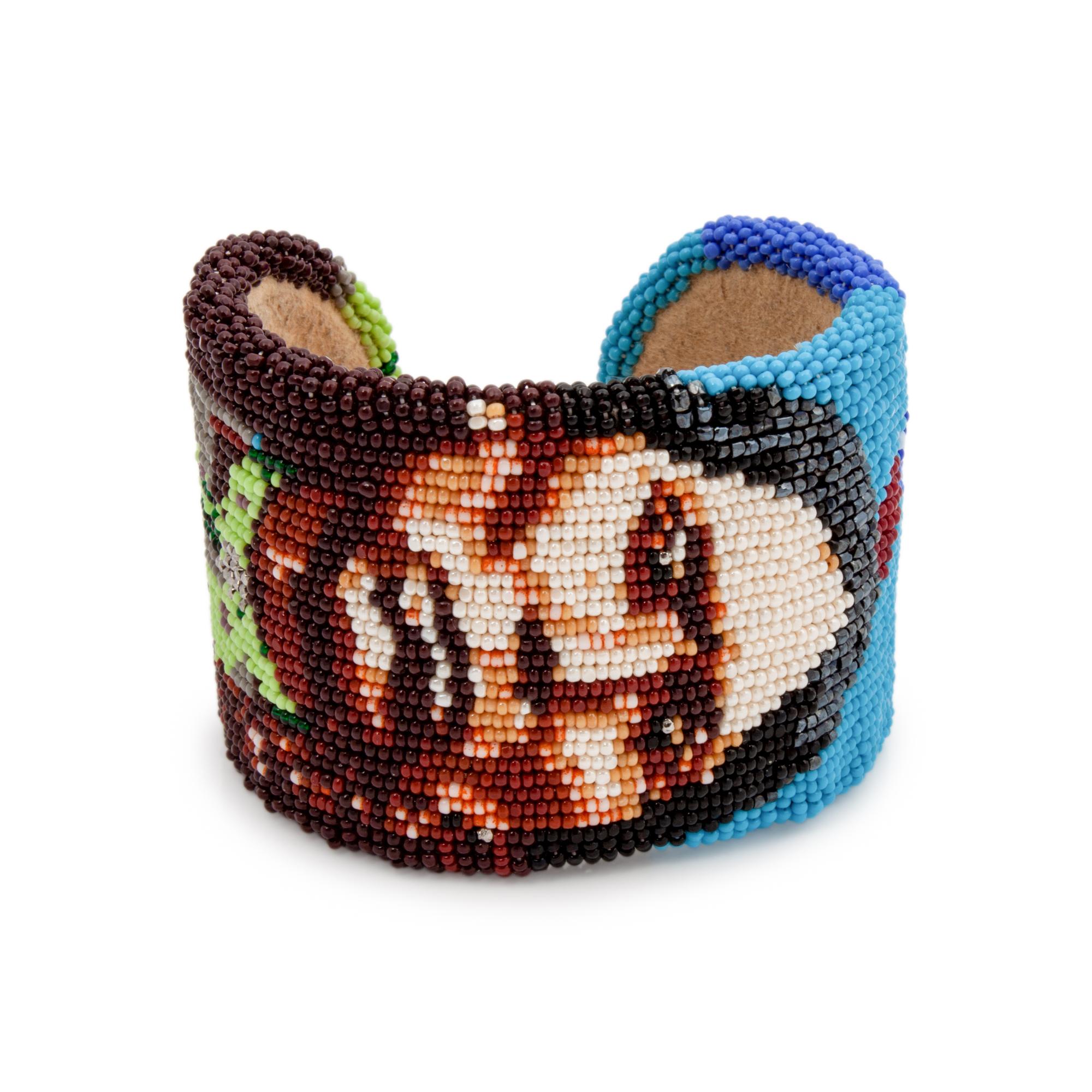 Beaded Cuff Bracelet of Quanah Parker Lot is located and will ship from Denver, Colorado.