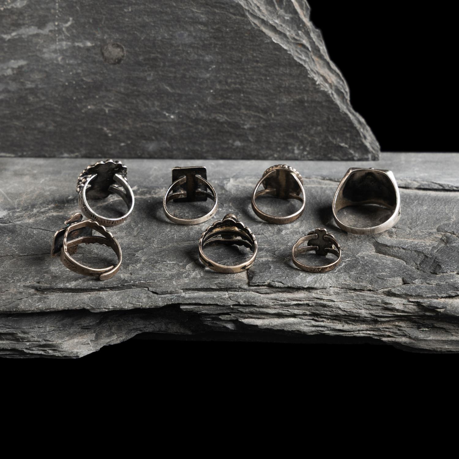 Navajo Silver Curio Rings