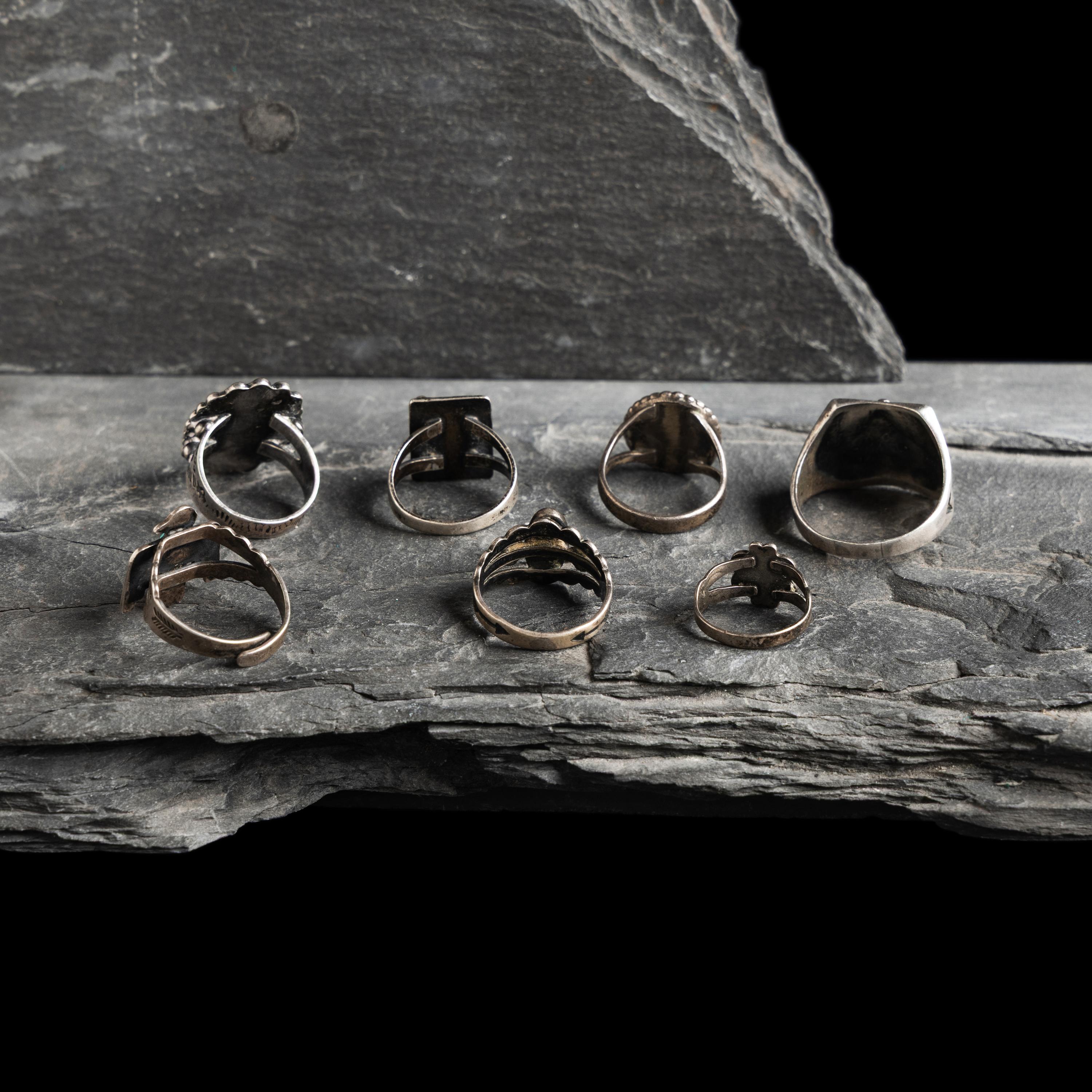 Navajo Silver Curio Rings