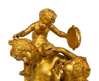 A Gilt Bronze Figural Bacchanalia Group, After Michel Claude Clodion (French, 1738-1814) — 19TH CENTURY
